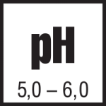 KRONEN® Ziemia do pelargonii pH 5,0-6,0. Regulowane kredą pH podłoża określa optymalne warunki dla rozwoju i wzrostu poszczególnych gatunków roślin.